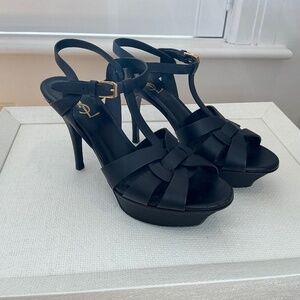 YSL Tribute Heels, size 37.5, Black
